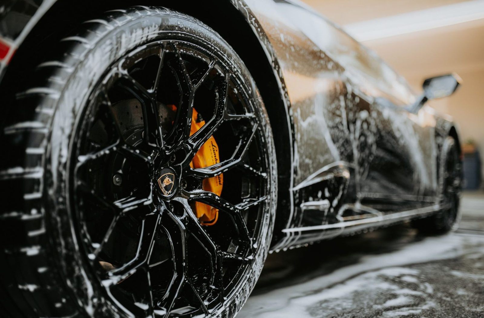 Top-tier luxury vehicle maintenance facility location with modern service center architecture